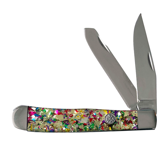 Rusted Nail Trapper Slip Joint Gold Infusion Pocket Knife RN11-83