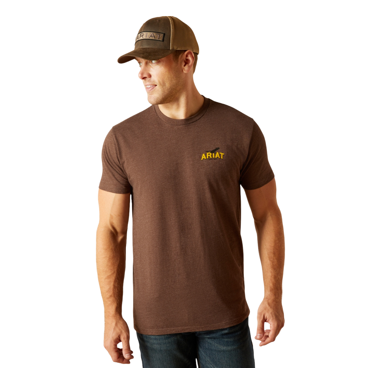 Ariat Men's Western Bison Graphic Brown T-Shirt 10051750
