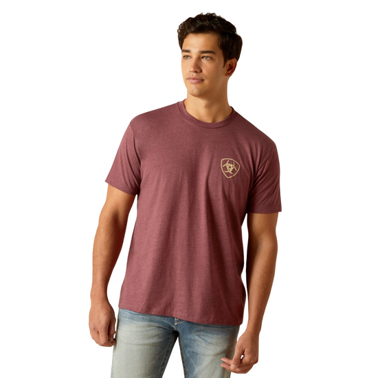 Ariat Men's Aztec Graphic Burgundy T-Shirt 10051752