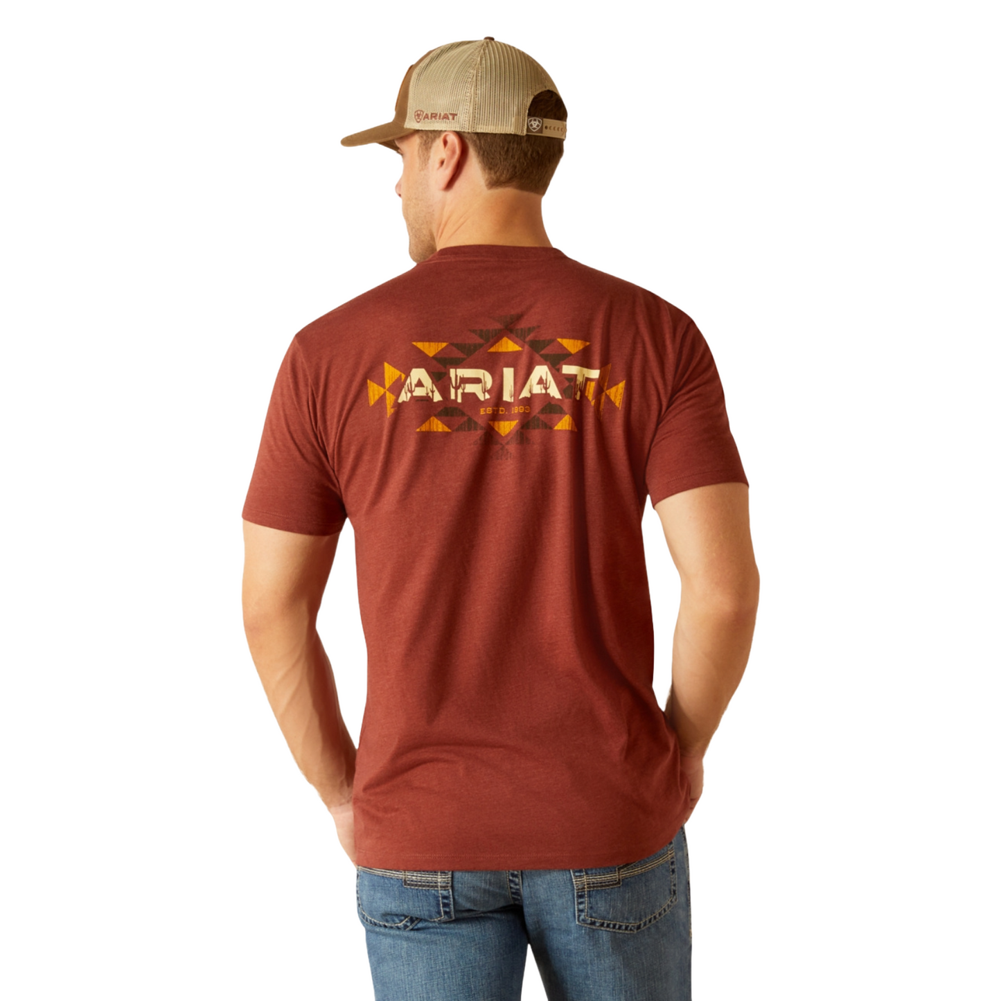 Ariat Men's South Western Graphic Rusty Heather T-Shirt 10051753