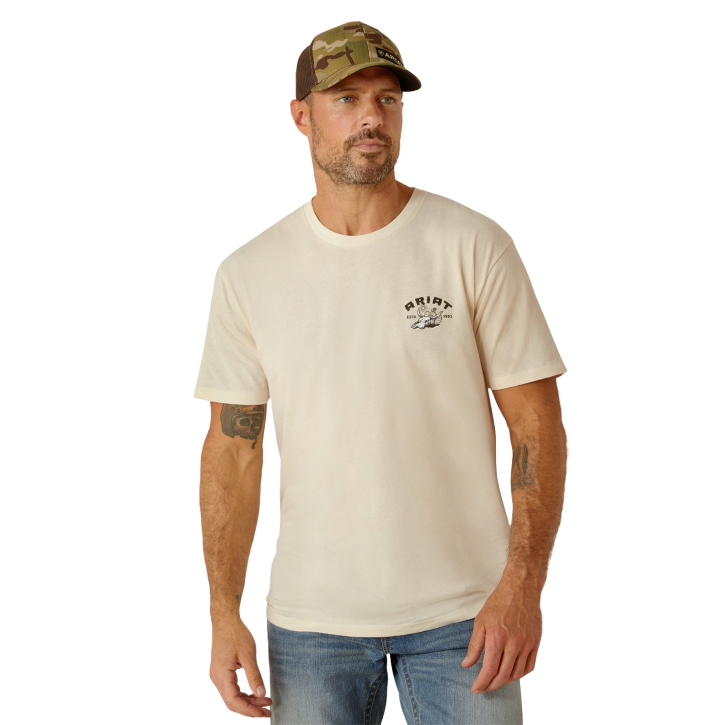 Ariat Men's Southwest Graphic Off White T-Shirt 10051756
