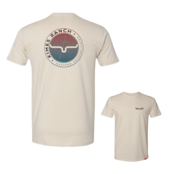 Kimes Ranch Men's Dusk Graphic Cream Short Sleeve T-Shirt S24M12S39CC073