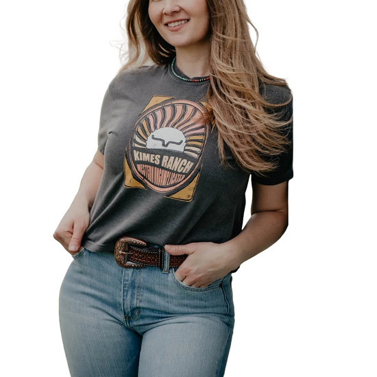 Kimes Ranch Ladies Laurel Canyon Graphic Charcoal T-Shirt S24W12S3A2C060