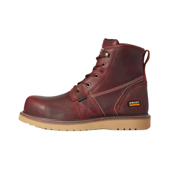 Ariat Men's Rebar Wedge Six Inch Waterproof Composite Toe Work Boots 10035945