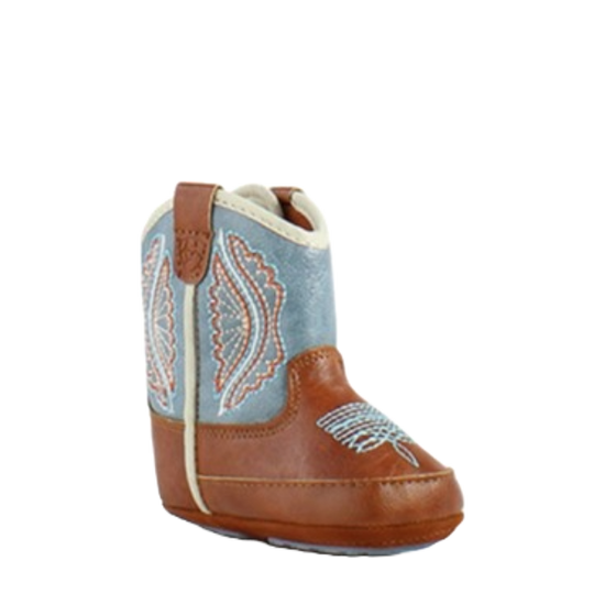 Ariat Infant Girl's Lil Stompers Shelby Blue & Brown Boots A442002308