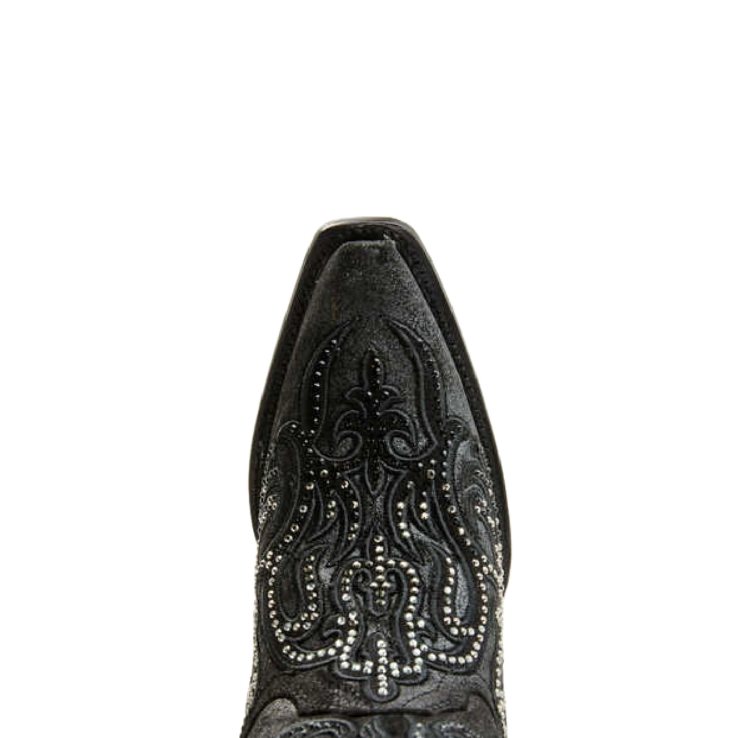 Corral Ladies Embroidery & Crystals Black Western Boots C4100