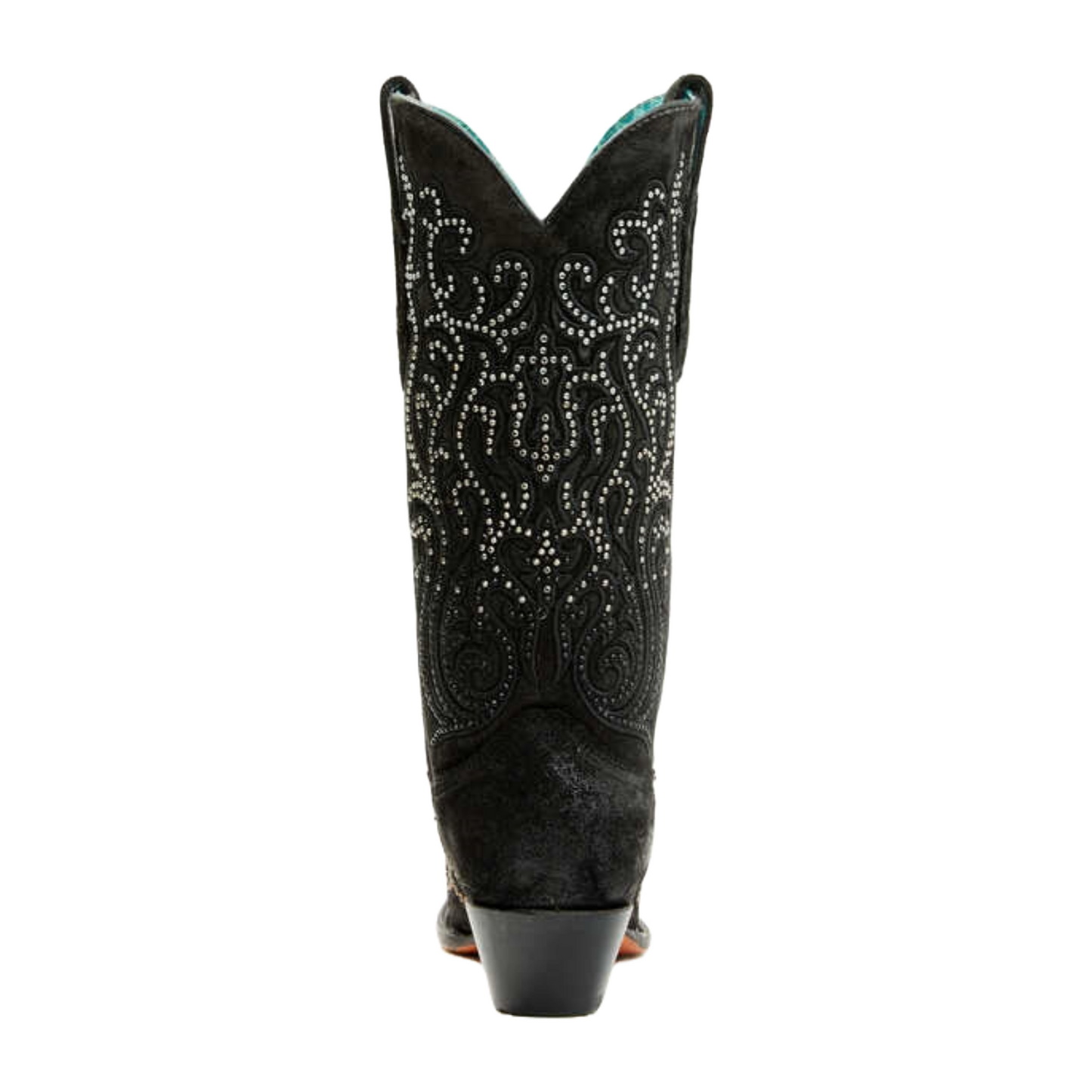 Corral Ladies Embroidery & Crystals Black Western Boots C4100