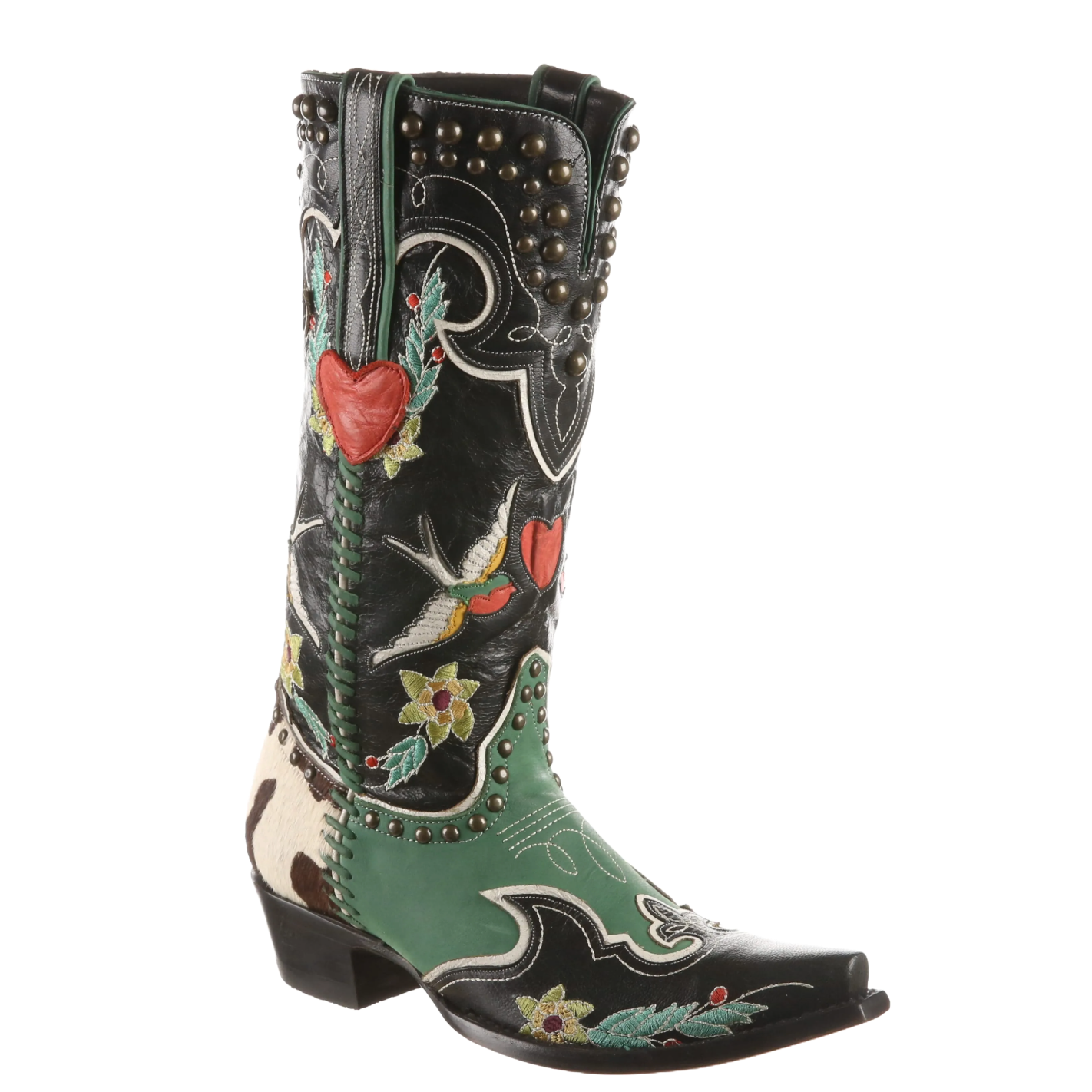 Double D Ranch by Old Gringo Ladies Midnight Cowboy Black Boots DDL058-1