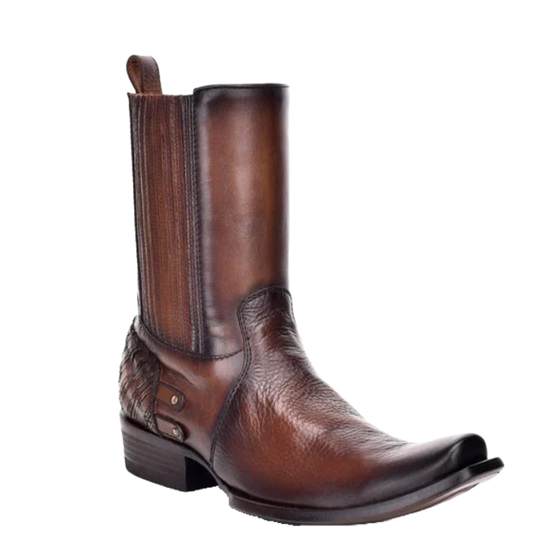 Cuadra Men's Studded Honey Brown Western Boots CU406