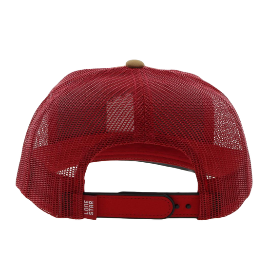 Hooey Lone Star Tan & Red Graphic Trucker Cap LS011T-TNRD