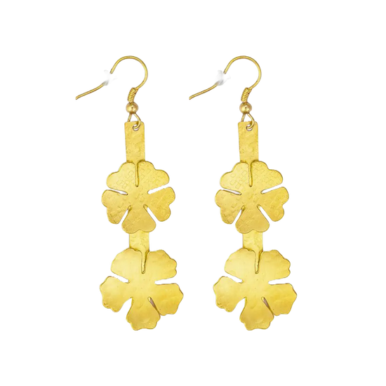 Myra Bag Ladies Floral Trail Gold Earrings S-10150