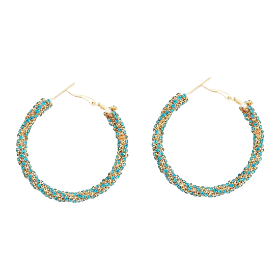 Myra Bag Ladies Galaxy's Edge Gold Hoop Earrings S-10160