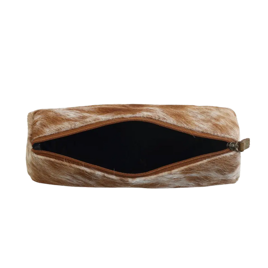 Myra Bag Ladies Sandy Leather & Hairon Pouch S-2699