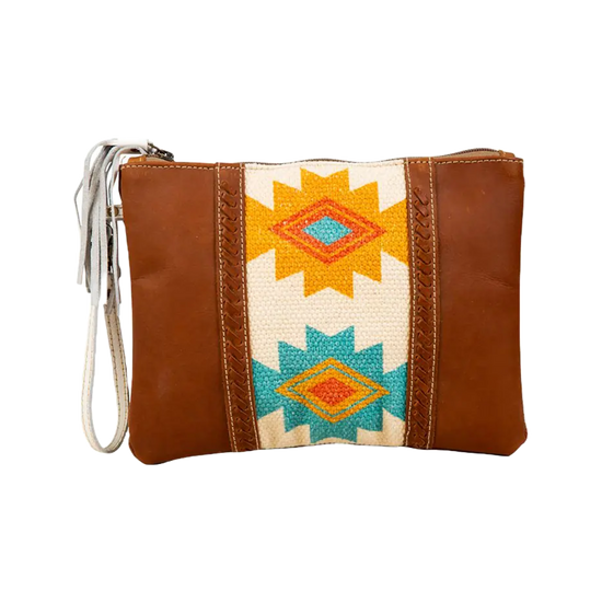 Myra Bag Ladies Nova Southwestern Brown Pouch S-7310