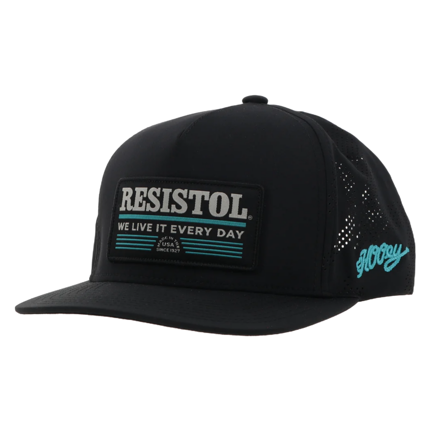 Hooey "Resistol" Black & Blue Trucker Cap 2452T-BK