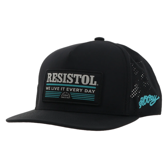 Hooey "Resistol" Black & Blue Trucker Cap 2452T-BK