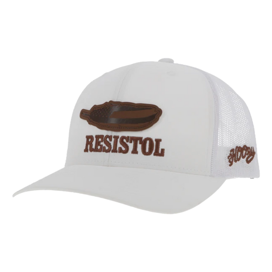 Hooey Resistol White & Brown Western Trucker Cap 2451T-WH