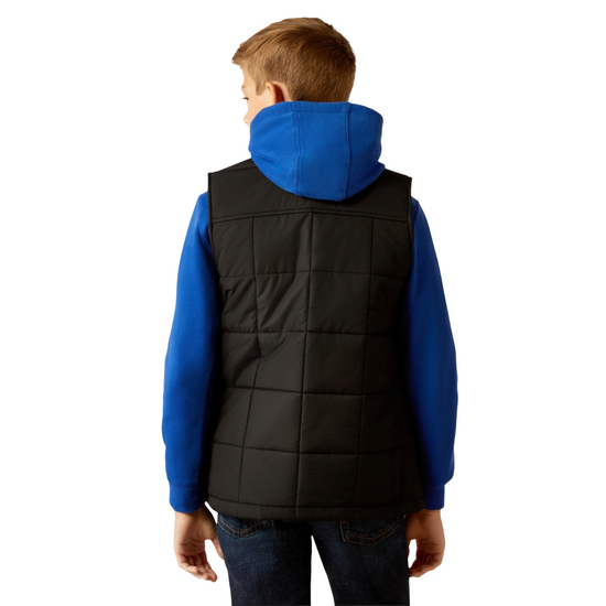 Ariat Boys Crius Insulated Vest Black XLarge