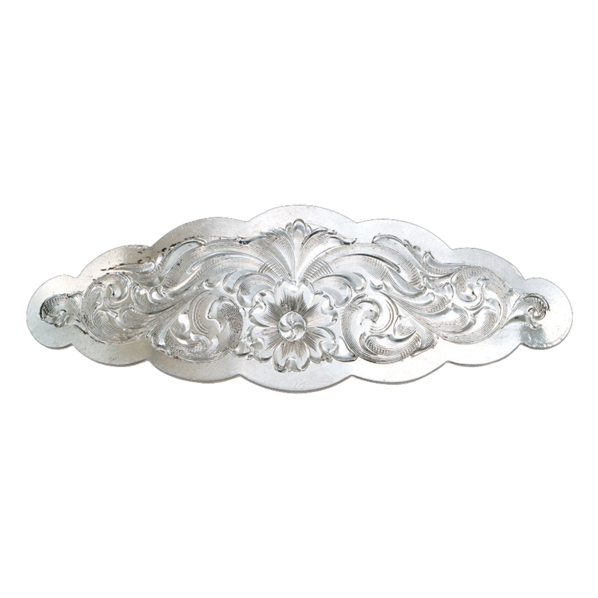 Silver Belette Montana Silversmiths Ladies Small Scalloped Silver Barrette BA1211