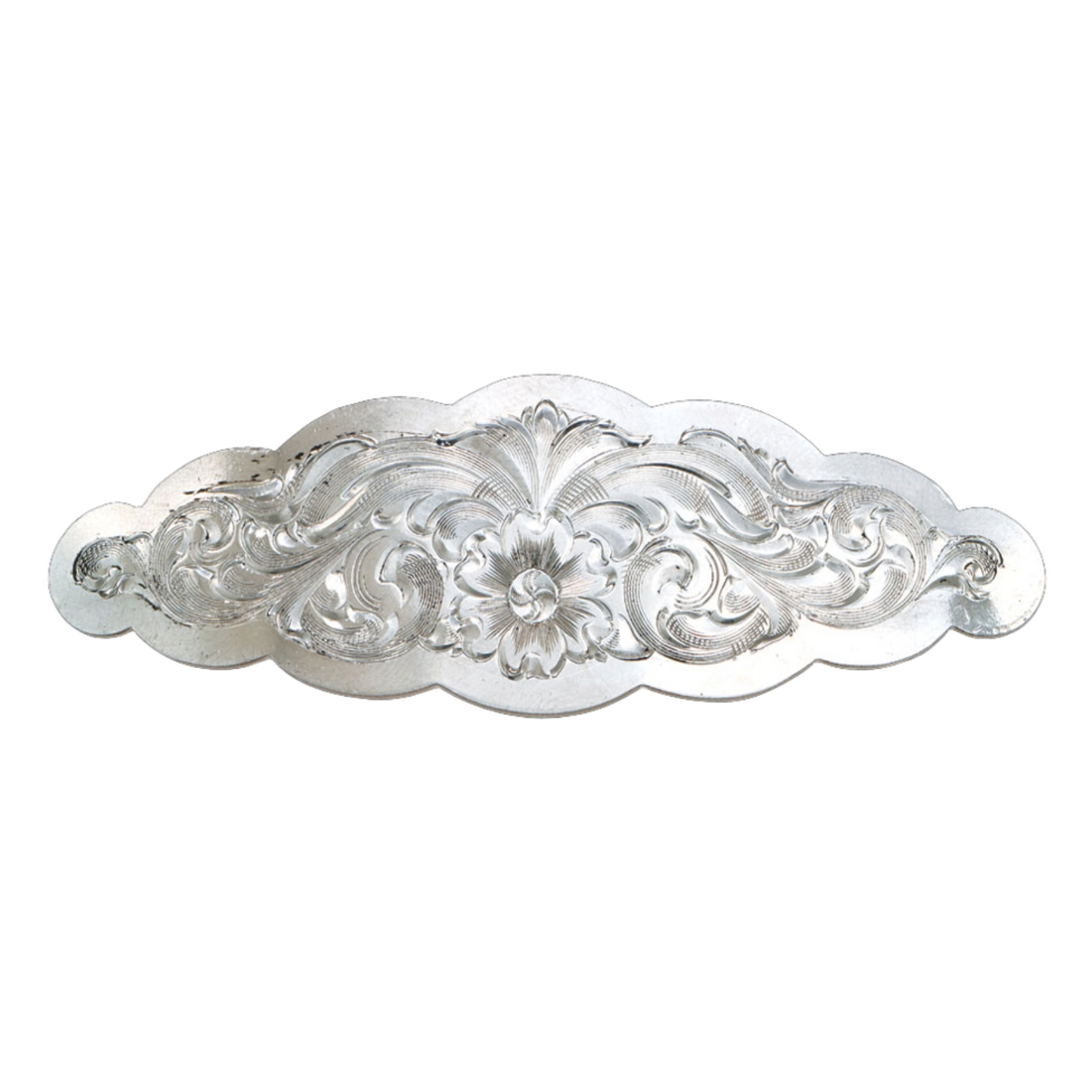 Montana Silversmiths Ladies Small Scalloped Silver Barrette BA1211