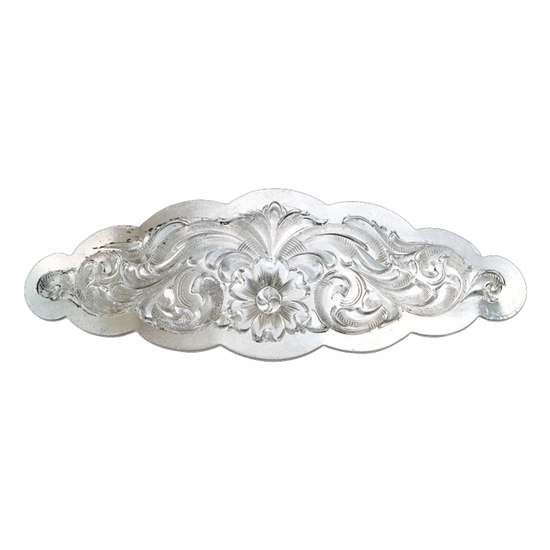 Montana Silversmiths Ladies Small Scalloped Silver Barrette BA1211