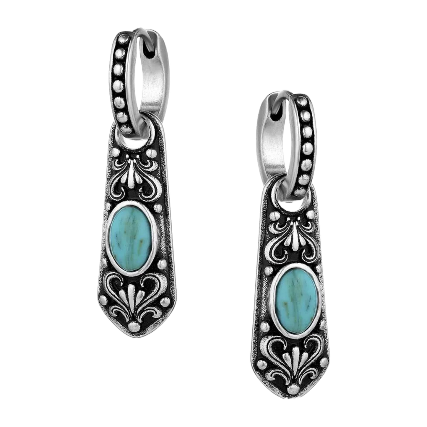 Montana Silversmiths Ladies Vintage Treasure Turquoise Earrings ER5854