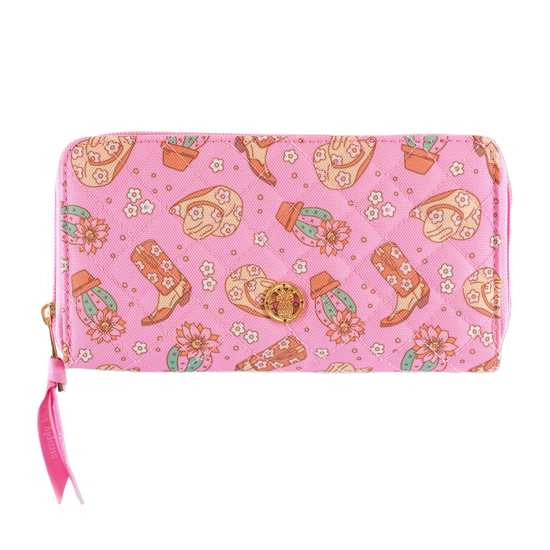 Simply Southern Ladies Western Pink Wristlet Wallet 0224-BAG-PHNWLT-WSTRN