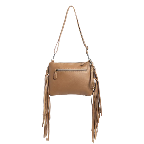 Myra Bag Ladies Mescalaro Western Light Leather & Hairon Crossbody Bag S-9902