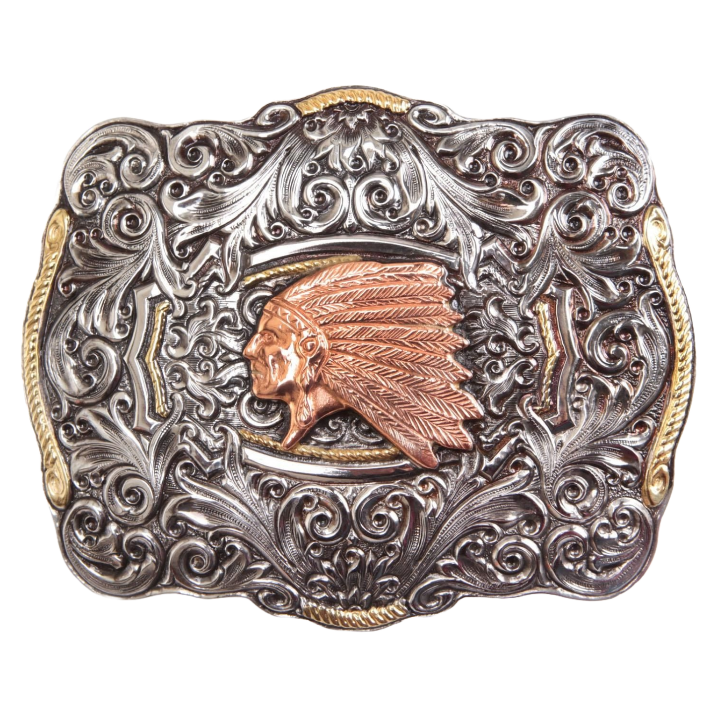 Crumrine Indian Head Boxed Buckle C10152