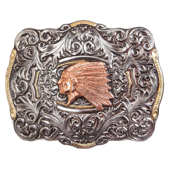 Crumrine Indian Head Boxed Buckle C10152