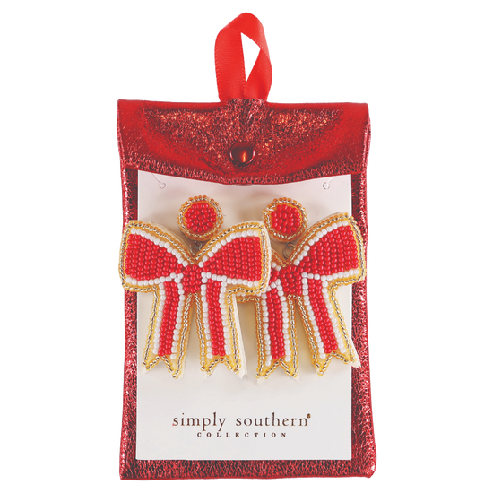Simply Southern Ladies Bow Earrings 0224-JWL-EAR-ST-HOL-BOW