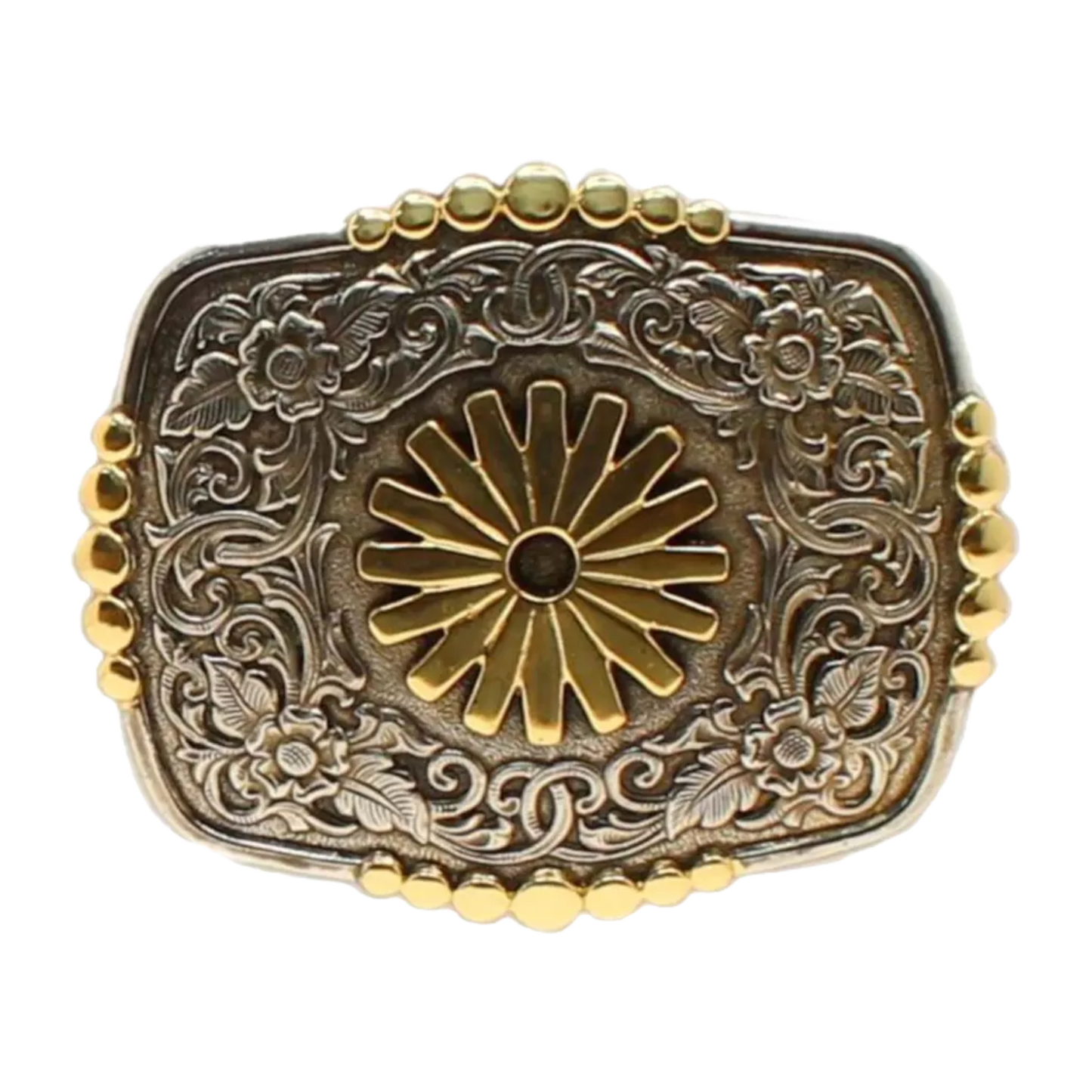 Crumrine Men's Embossed Oval Bronze Western Buckle C10118