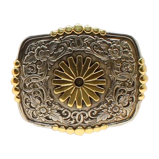 Crumrine Men's Embossed Oval Bronze Western Buckle C10118