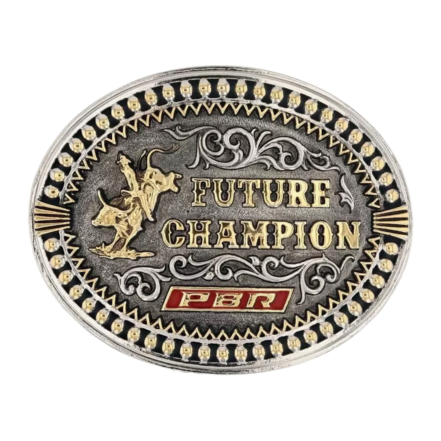 Montana Silversmiths Future Champion PBR Western Silver Buckle PBR977