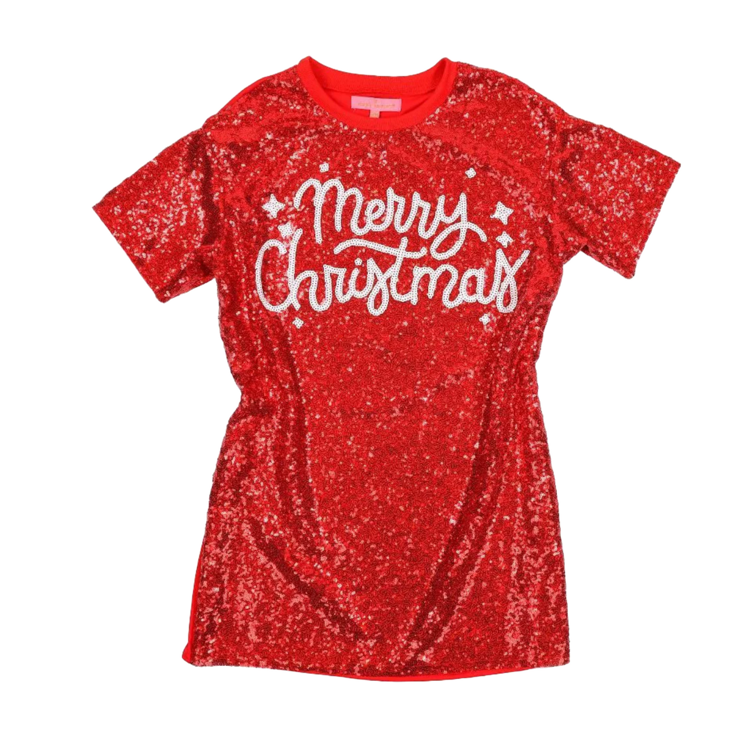 Simply Southern Ladies Sequin Red Dress 0224-DRS-SQNLUXE-MERRY Simply Southern Ladies Sequin Red Dress 0224-DRS-SQNLUXE-MERRY