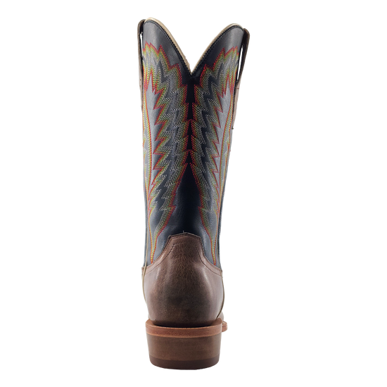 R.Watson Men's Black Coffee & Sand Dune Cowhide Leather Boots WR0005-1