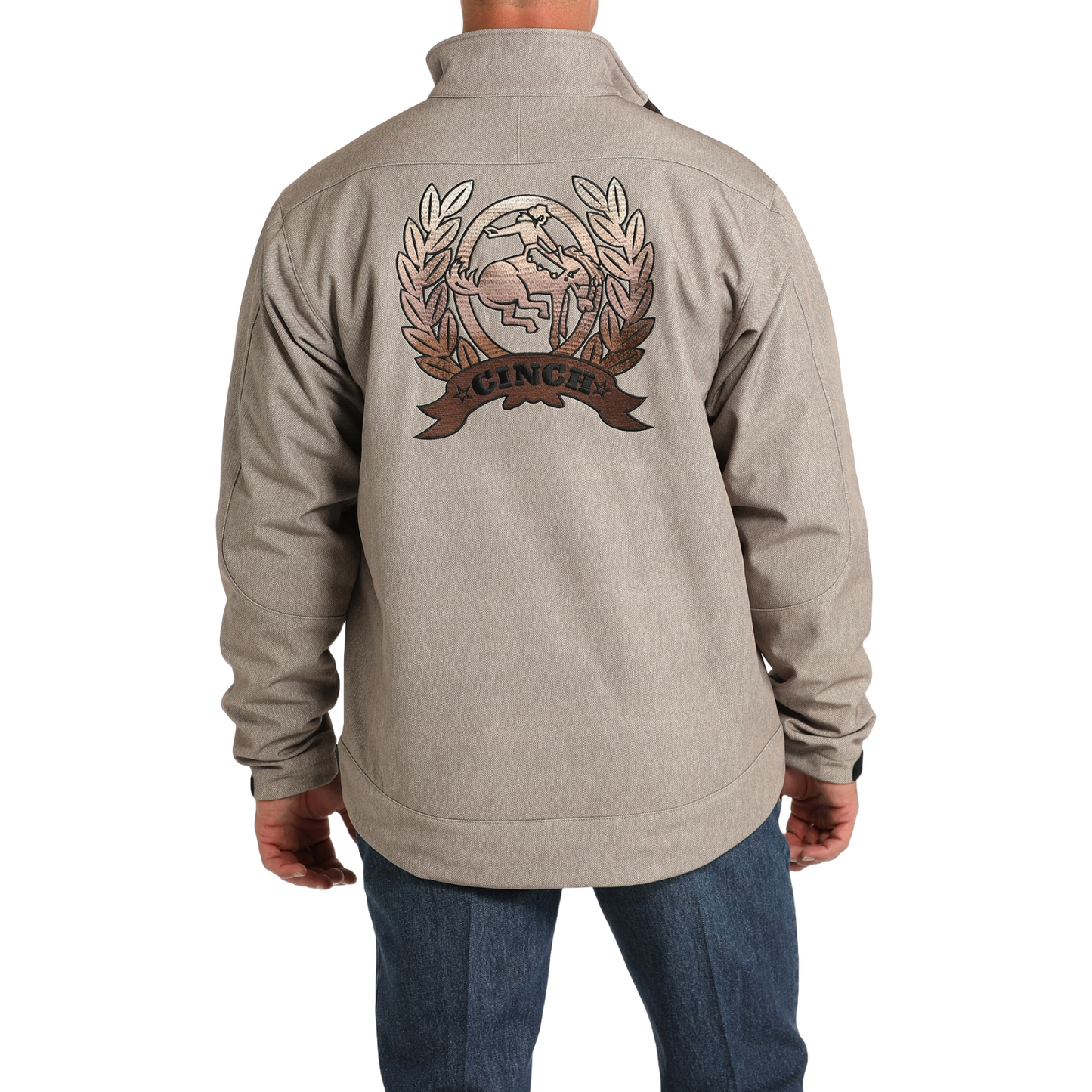 Cinch Men's Solid Bonded Logo Printed Stone Jacket MWJ1567010