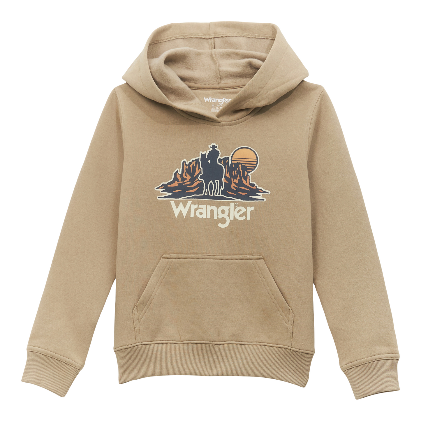 Wrangler Boy's Western Graphic Trech Coat Tan Hoodie 112354243