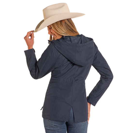Powder River Outfitters Ladies Navy Windbreaker Jacket DW92C04160