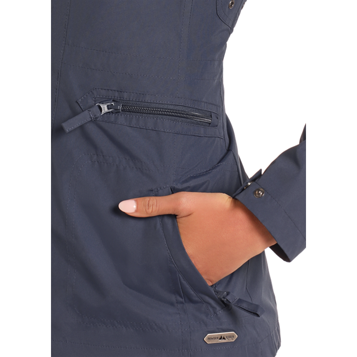 Powder River Outfitters Ladies Navy Windbreaker Jacket DW92C04160