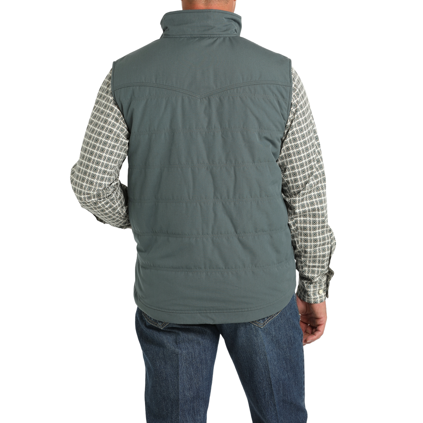 Cinch Men's Blue Quilted Vest MWV1902003