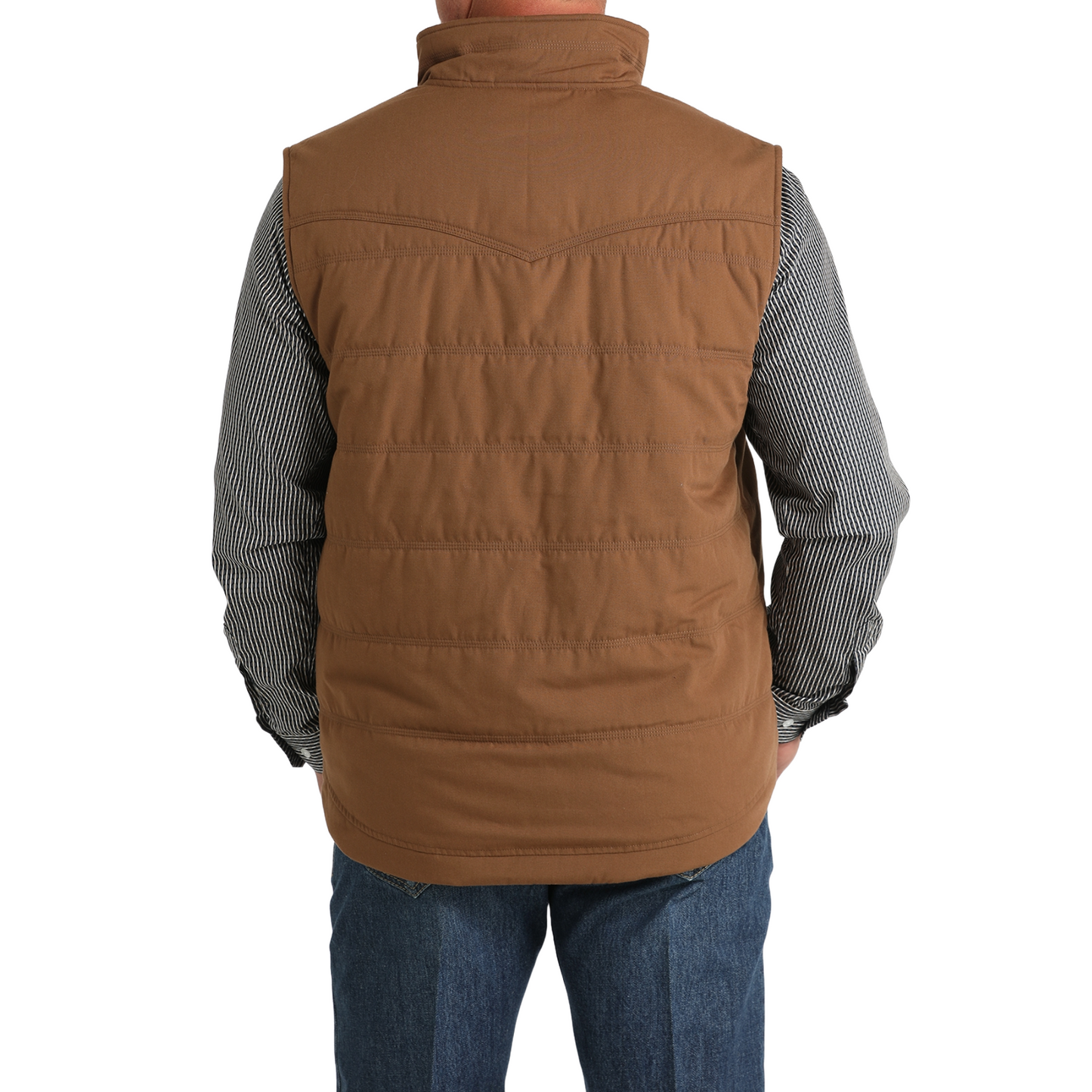 Cinch Men's Quilted Brown Vest MWV1902002