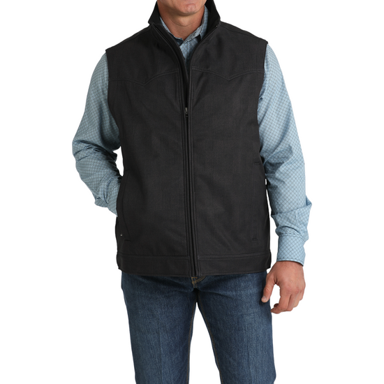Cinch Men's Charcoal Conceal Carry Bonded Vest MWV1592003