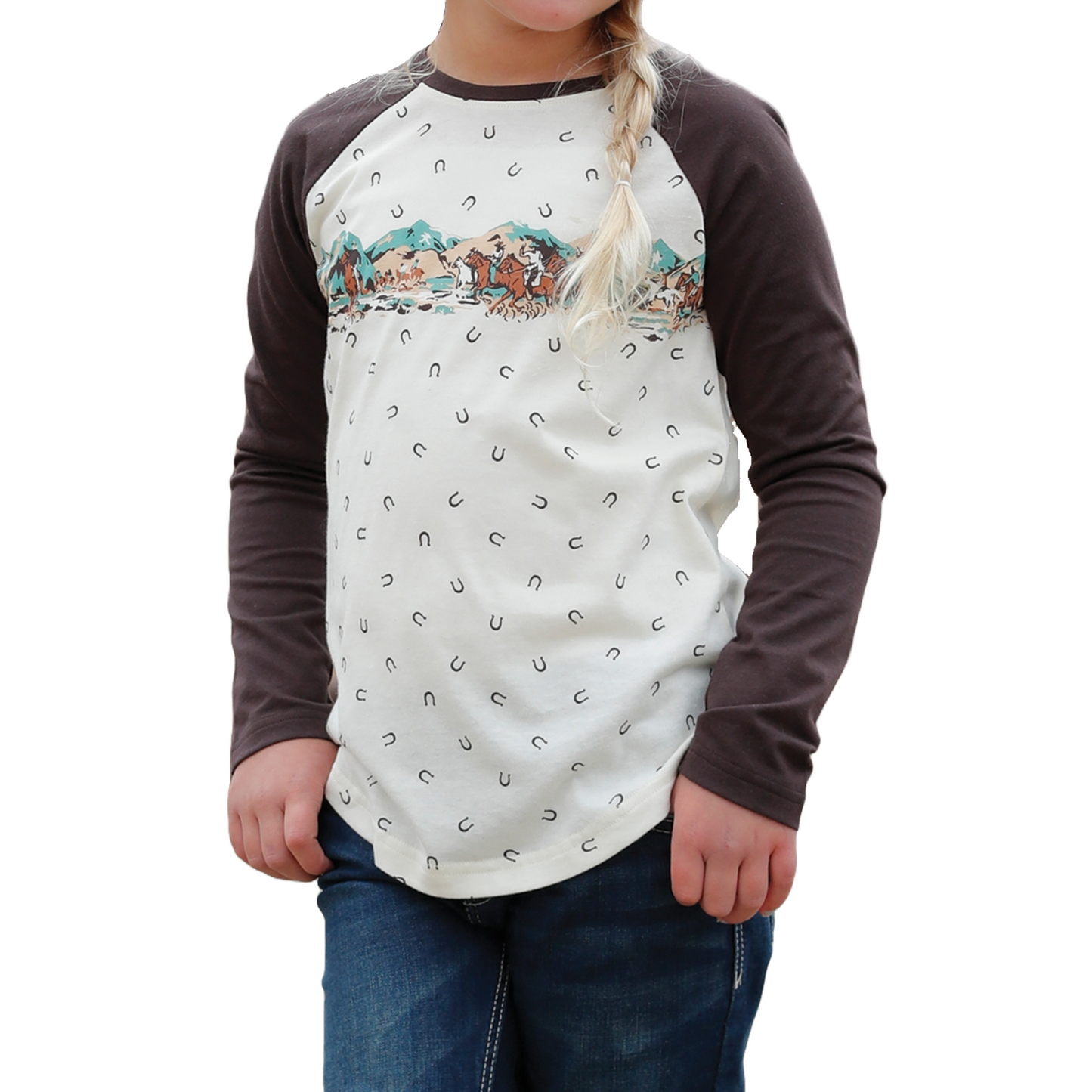 Cruel Girls Raglan Long Sleeve Cream Shirt CTK3550012