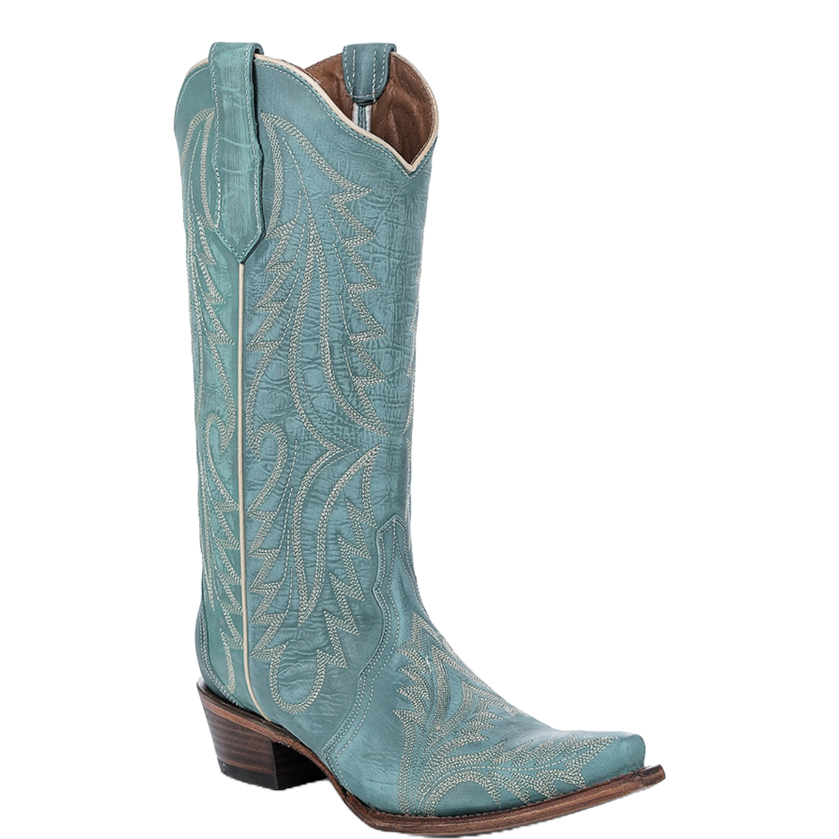 Circle G By Corral Ladies Turquoise Snip Toe Western Boots L6215