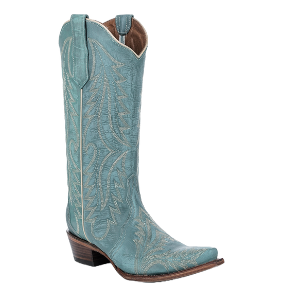 Circle G By Corral Ladies Turquoise Snip Toe Western Boots L6215