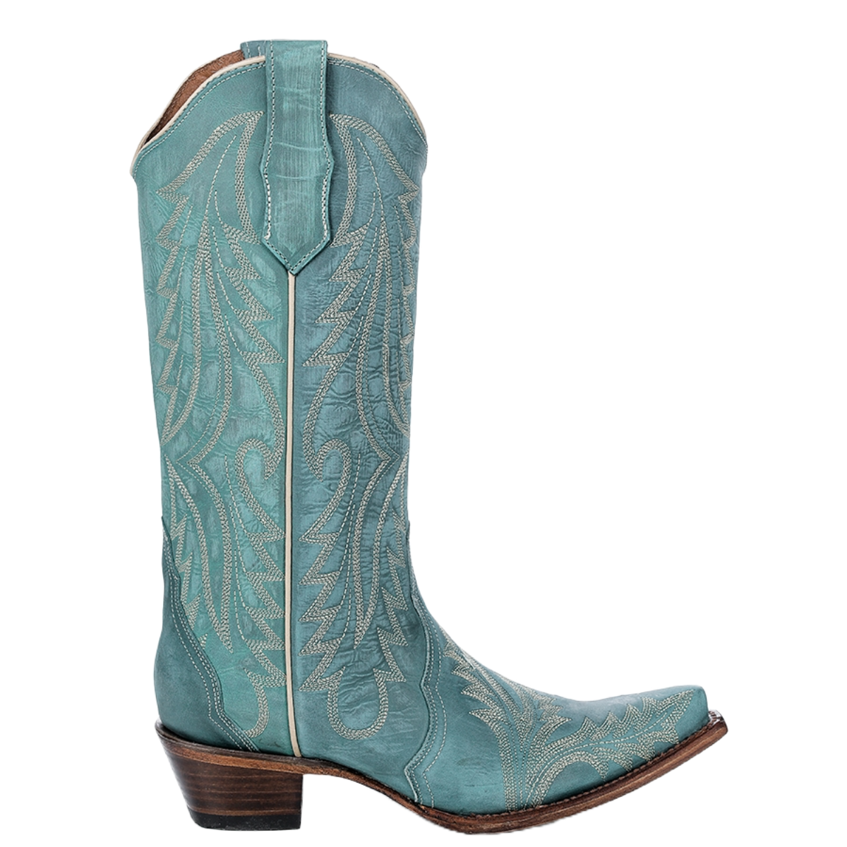 Circle G By Corral Ladies Turquoise Snip Toe Western Boots L6215