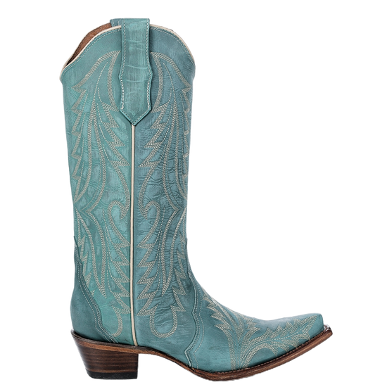 Circle G By Corral Ladies Turquoise Snip Toe Western Boots L6215