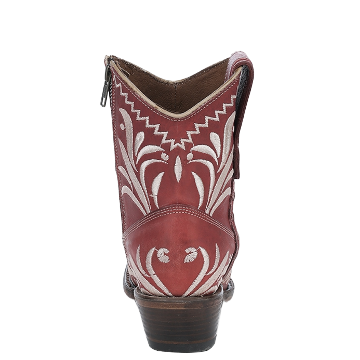Circle G By Corral Ladies Embroidery Red Snip Toe Booties L6223