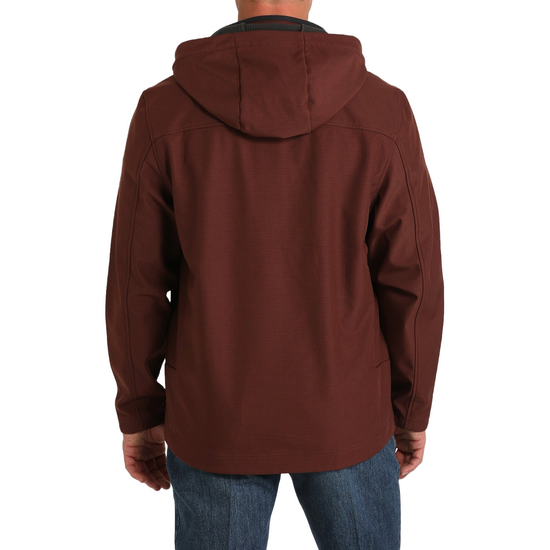 Cinch Men's Bonded Softshell Red Hooded Jacket MWJ1593003